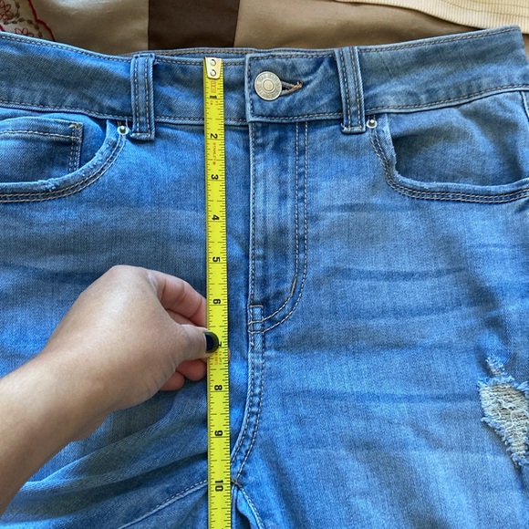 Wax Jean Butt I love you! Distressed style size 7 - Picture 7 of 9